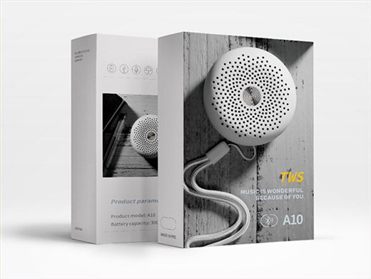迷你蓝牙智能音箱世纪注册彩盒设计定制