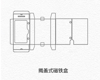 揭盖式磁吸盒