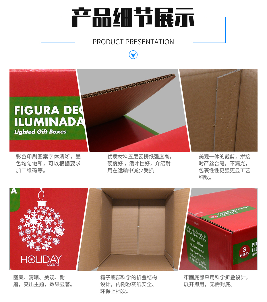 圣诞节礼物世纪注册彩箱产品细节