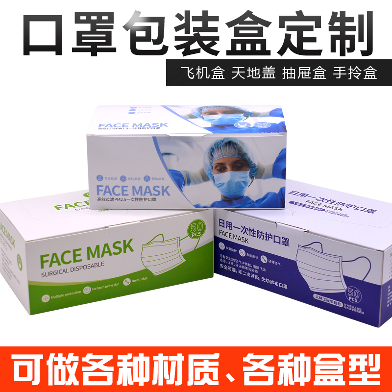 口罩等防护产品世纪注册彩盒设计定制