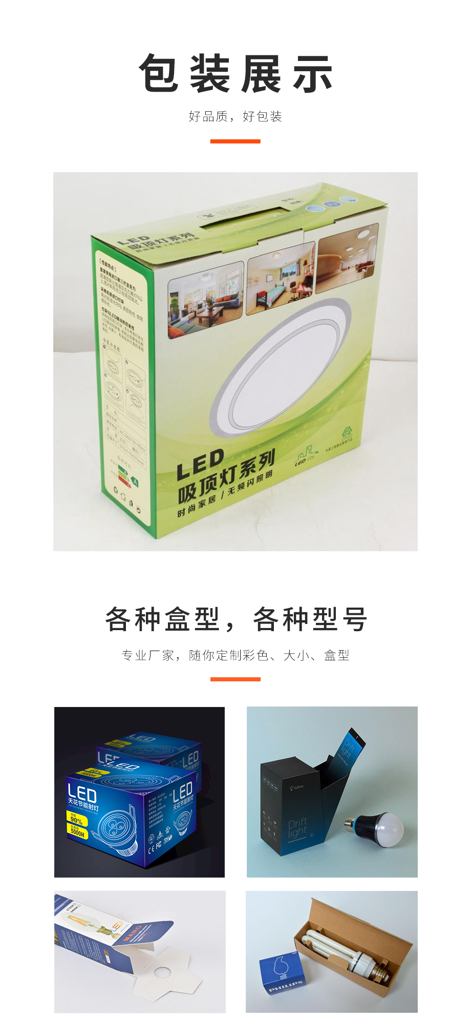 LED灯沐鸣2注册盒箱定制生产厂家