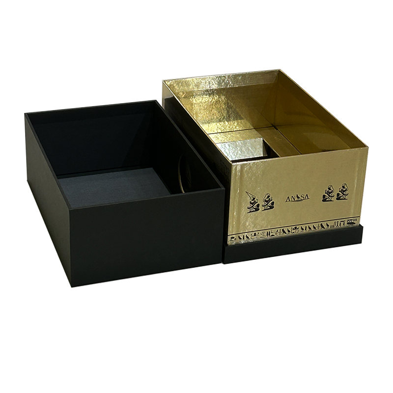 黑金天地盖礼盒世纪注册盒设计定制