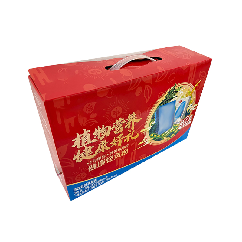 纯牛奶豆奶酸奶世纪注册纸箱红色彩箱