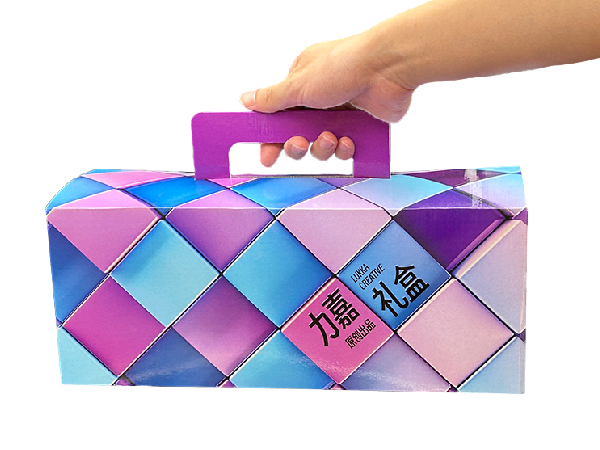 手提便携式礼盒彩色印刷瓦楞纸世纪注册盒定制